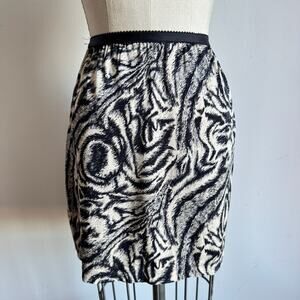 Vintage Y2K Silk Animal Print Tiger Stripe Mini Skirt